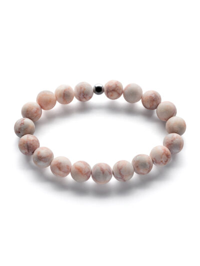 Bransoletka z matowym jaspisem żyłkowym