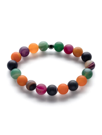 Bransoletka z agatem matowym